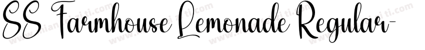 SS Farmhouse Lemonade Regular字体转换